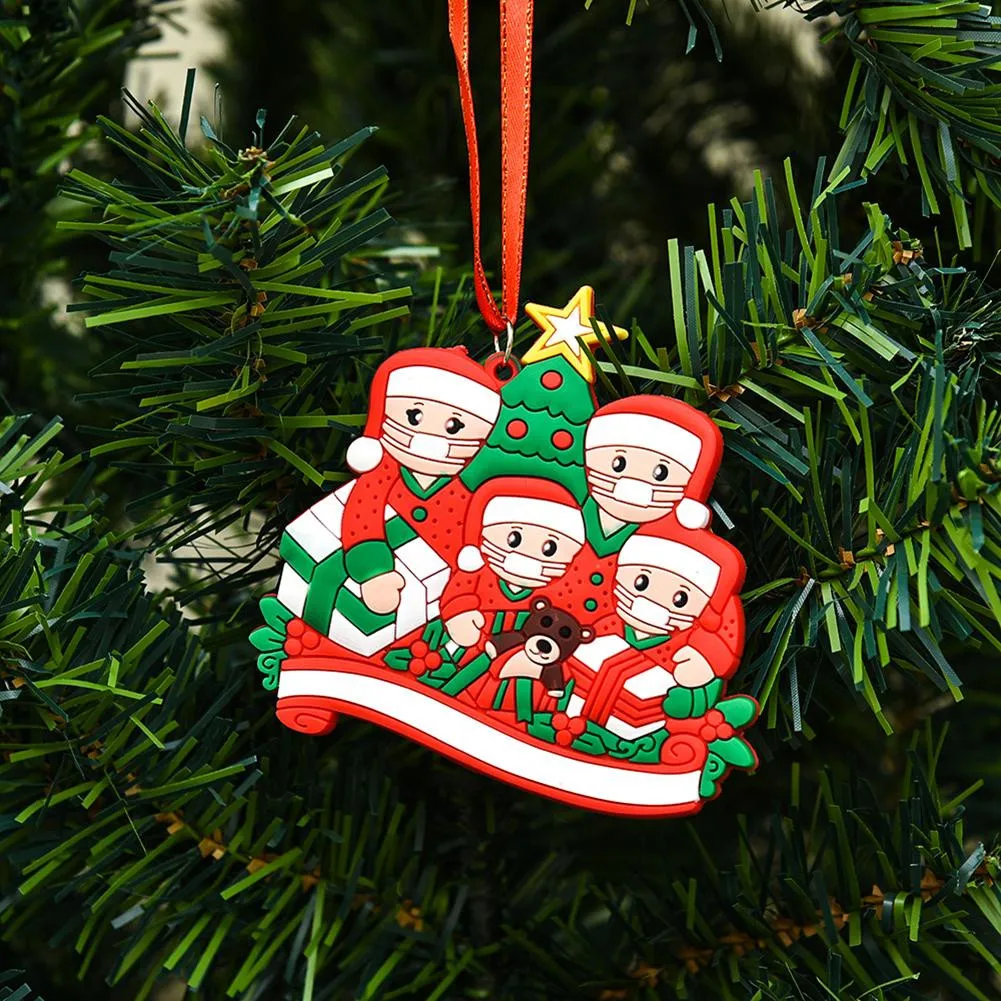 

DIY Christmas Tree Ornament 2020 Family Xmas Lockdown Decoration Ornaments Gifts For Xmas Party Festival Navidad Pendant