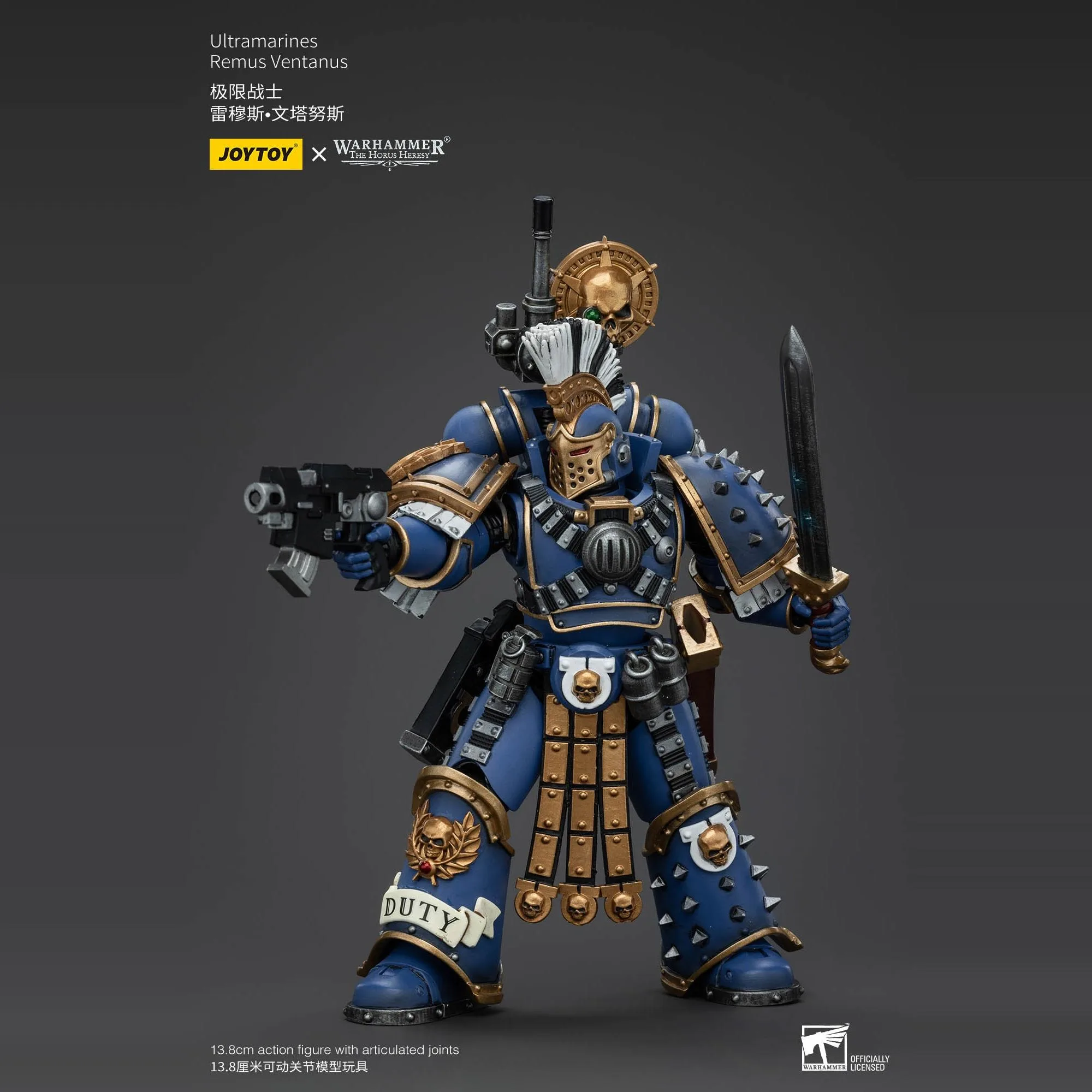 Фото Joytoy Warhammer 1/18 Фигурки Ультрамарины Remus Ventanus Модель игрушки №3