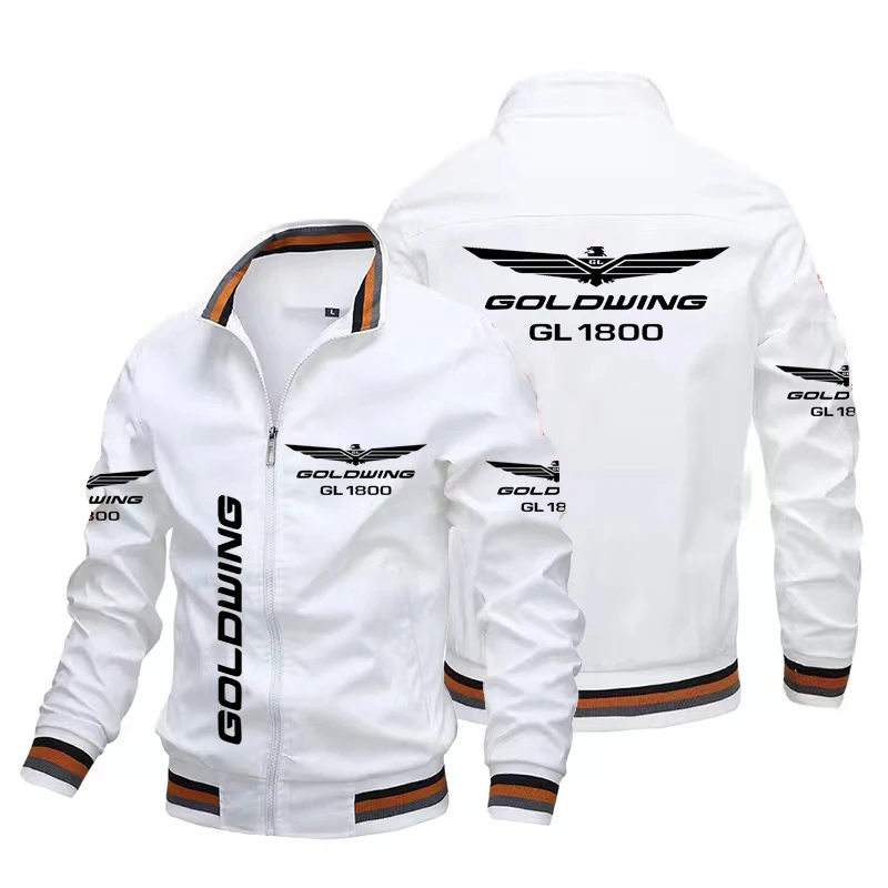 Коллекция 2022 года демисезонная яркая куртка с принтом в виде золотых крыльев Honda