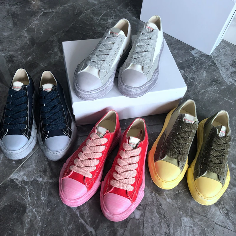 

Кеды MMY мужские и женские в стиле ретро, парусиновые кроссовки, потертые, модная повседневная обувь для скейтборда