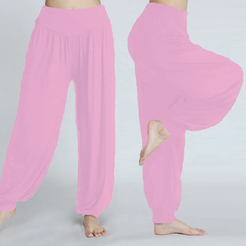 Женские штаны для йоги эластичные свободные повседневные хлопковые мягкие