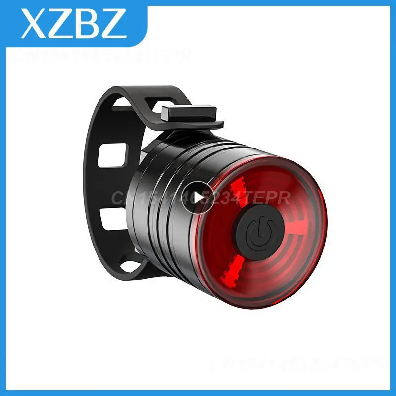 

Bicycle Taillight LED Aluminum Alloy White Red Helmet Light Night Riding Warning Light Mountain Bike Headlight Built-in Battery