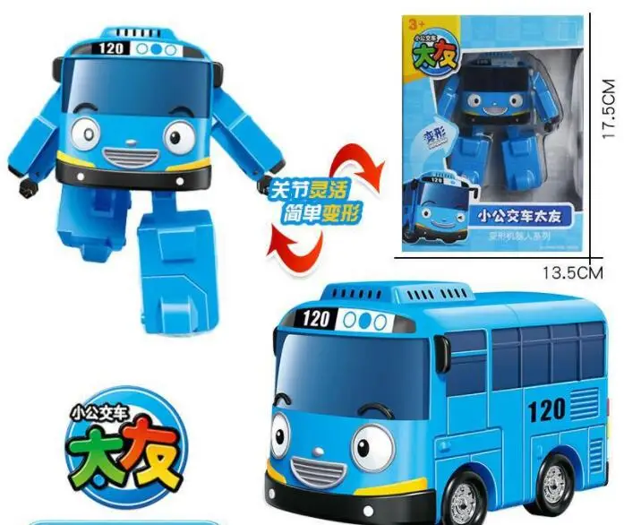 

Korean Amine model Tayo the little bus Transformation Action Figure Toys Kids Toys For Boys Gifts bus car vehicle color 4