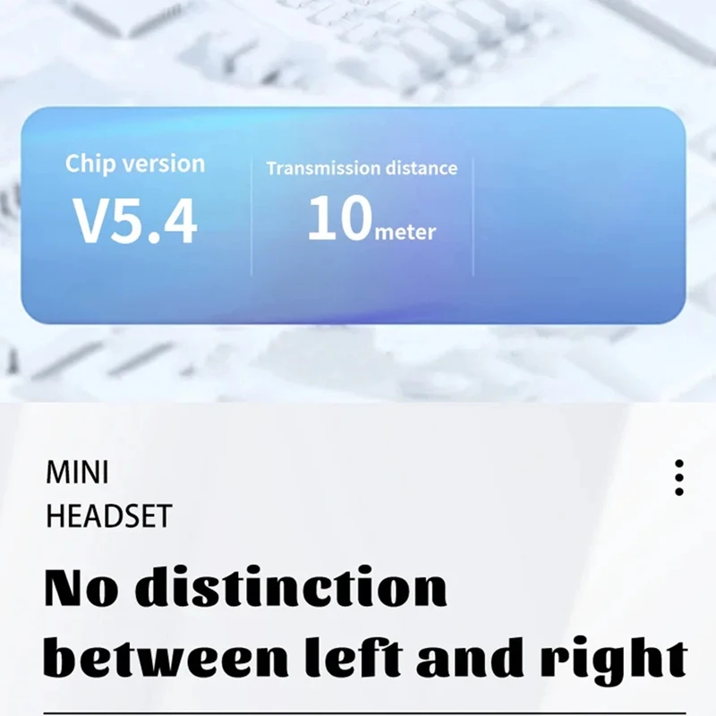 Фото Мини-наушники, беспроводные Bluetooth, низкопрофильные микро-типы, крошечные сдержанные скрытые наушники, рабочие маленькие наушники-TCES №1