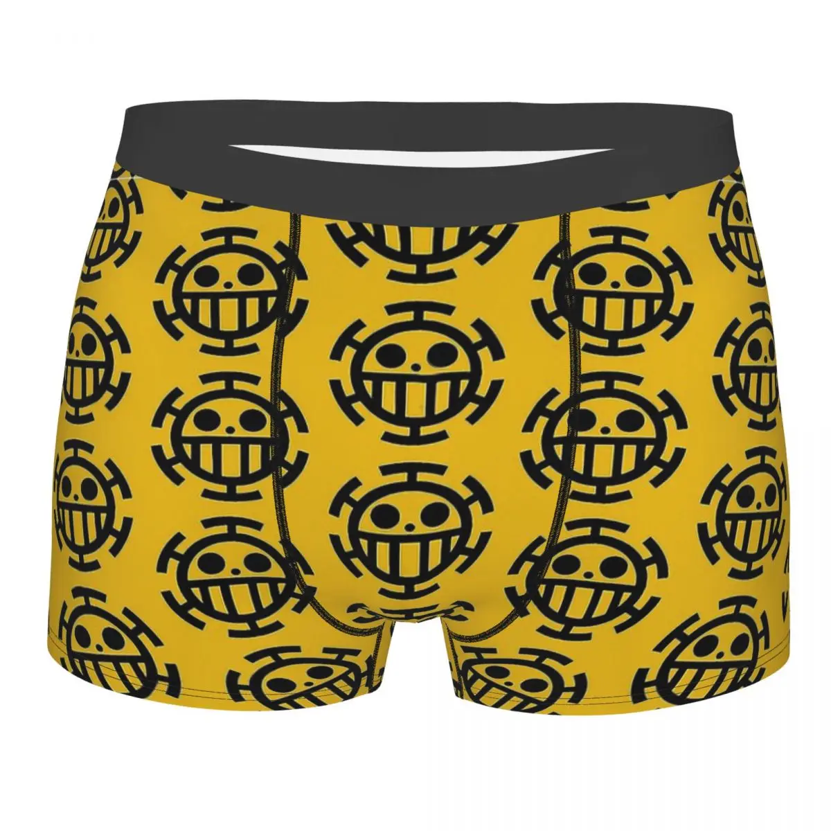 

One Piece Monkey D. Luffy Law Symbol Underpants Breathbale Panties Men's Underwear Ventilate Shorts Boxer Briefs
