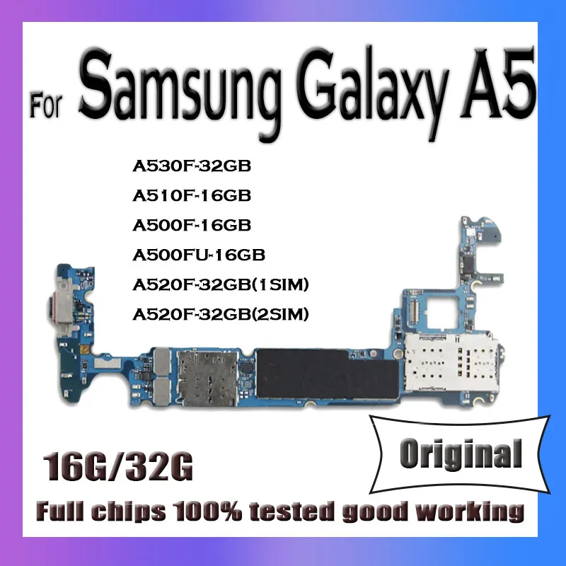 Оригинальная материнская плата для Samsung Galaxy A5 A510F A520F A500FU A530F разблокированная a5 с