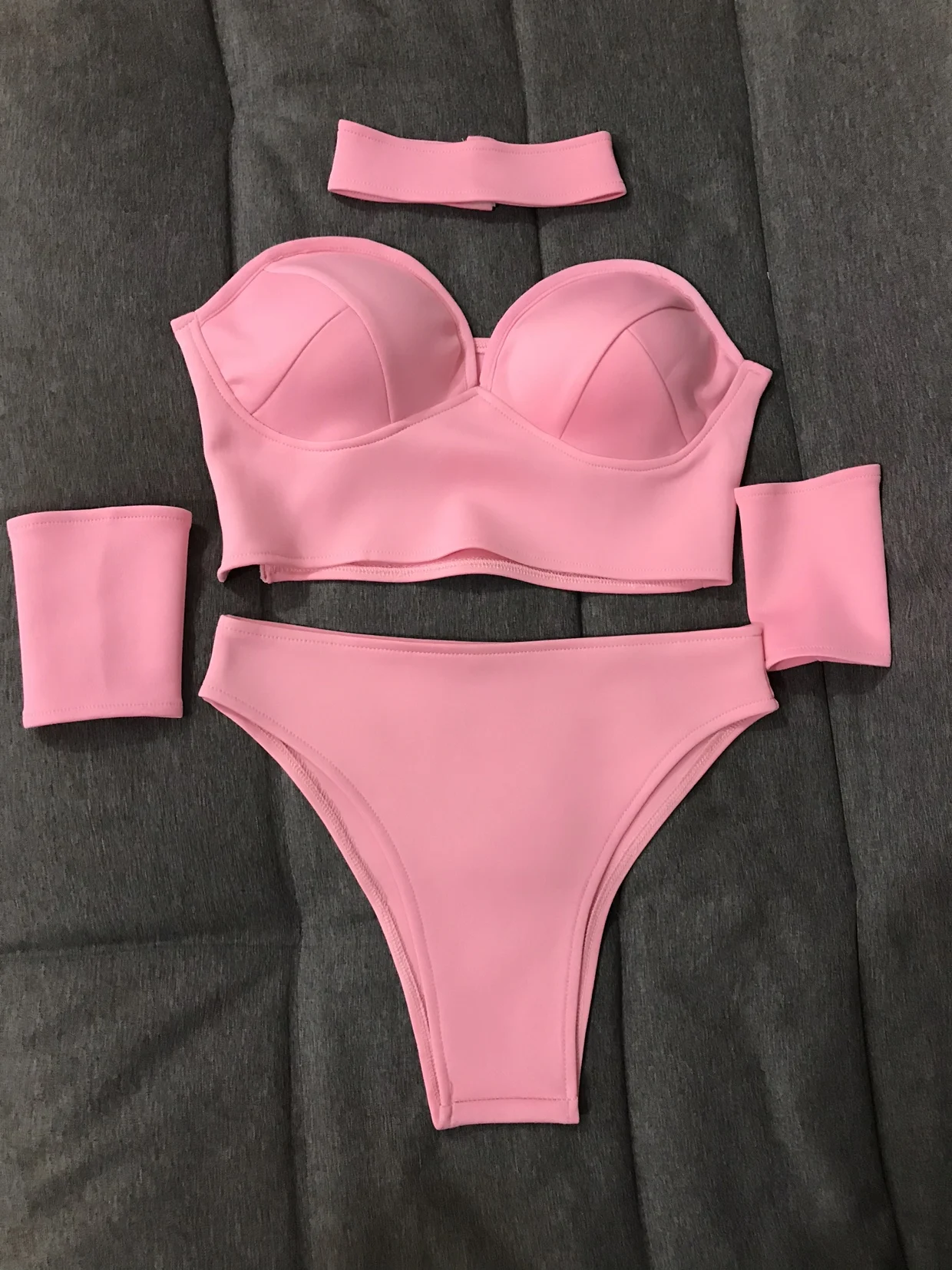 

British Style New Nightclub Bar DJ Singer Lead Dance Sexy Pink Split Suit Women's Fashion Performance Clothing