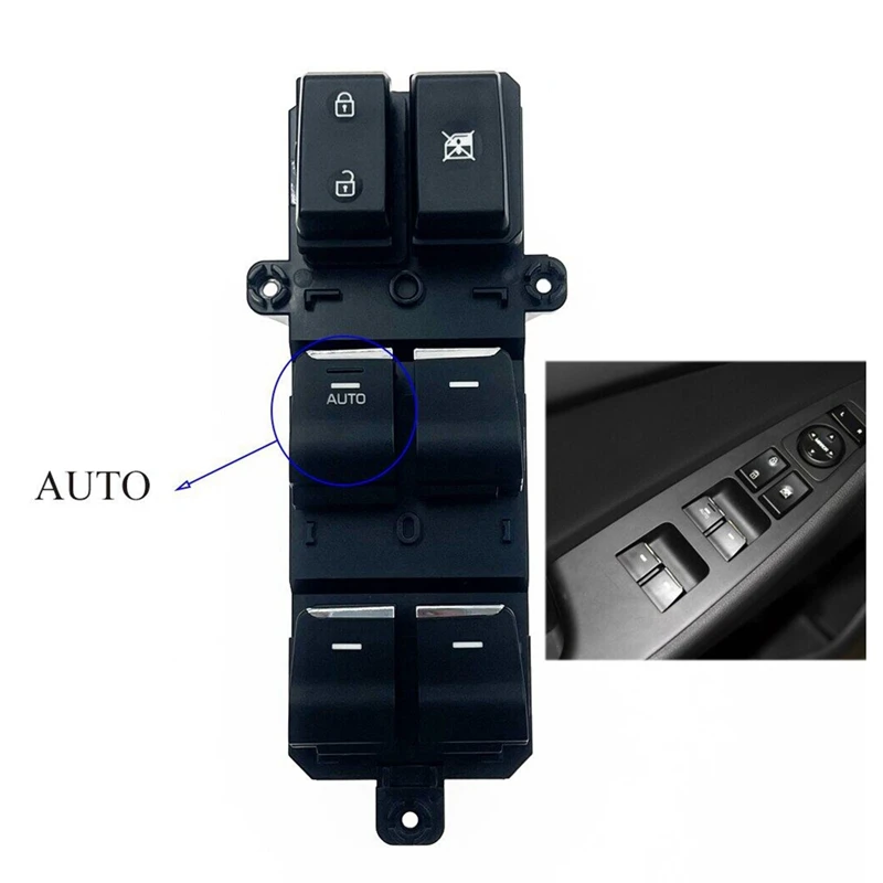 

Window Power Left Front Master Lifter Switch for Hyundai TUCSON 2016+ 93570-F80204X 93570F80204X
