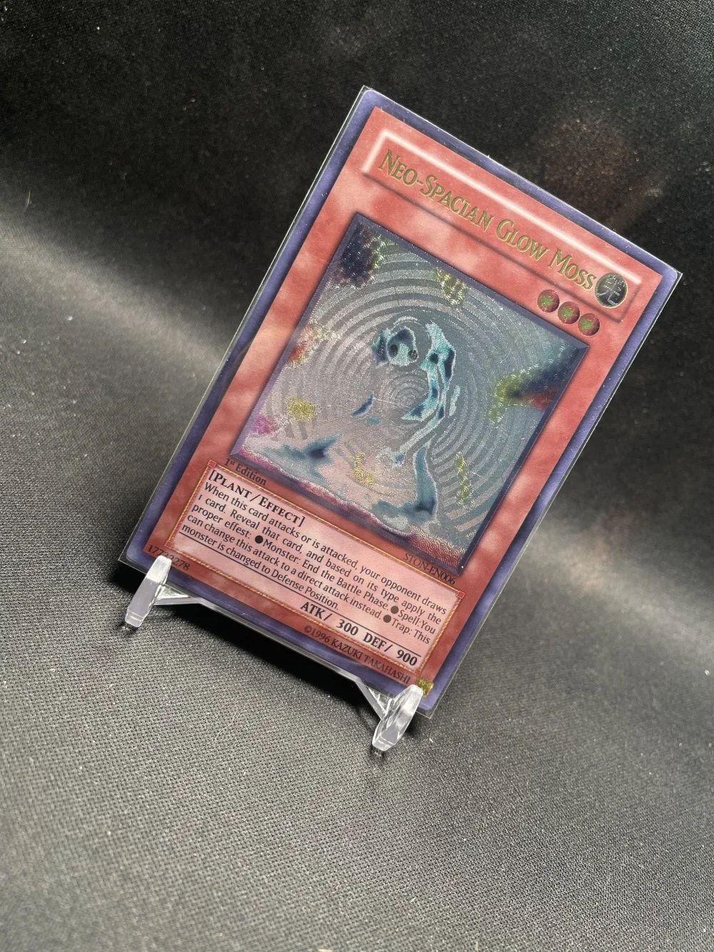 Yu-Gi-Oh Ultimate Rare STON-EN006/Neo-Spacian Glow Moss Детские подарочные коллекционные