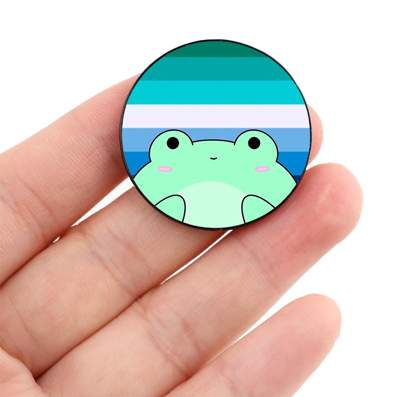 

Cute Mlm Froggie Pin Custom cute Brooches Shirt Lapel teacher tote Bag backpacks Badge Cartoon gift brooches pins for women