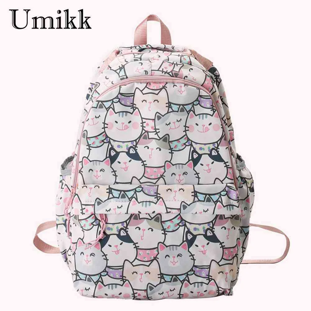 

Cute Backpack Cartoon Animal Print School Bags for Girls College Student Laptop Bags Ladies Shoulder Bag for Women