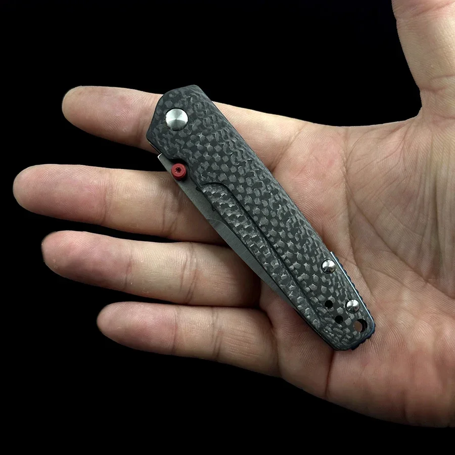 Фото Складной нож BM KNIVES 485 Valet из карбонового волокна для активного отдыха, кемпинга, охоты, карманный EDC-инструмент №1