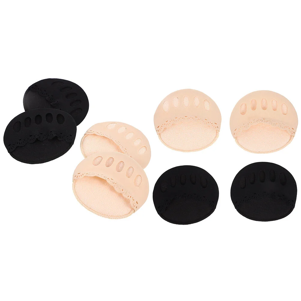 4 Pairs Forefoot Pad High Heel Socks Womens Girl Half Summer Heels Toe Cover Invisible