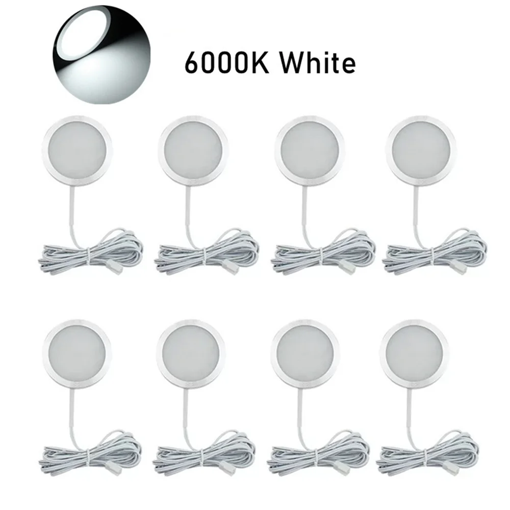 

8 шт. комплект светодиодных ламп для кемпера, 12 В, автомобильный внутренний светодиодный светильник для чтения, точечный светильник для каравана, автофургона, освещение счетчика, ультратонкие детали светодиодного света