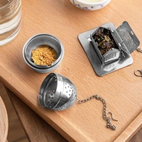 stainless steel tea infuser house shape tea strainer sitting in cups silver tea infusers for loose tea tea leaf diffuser filter