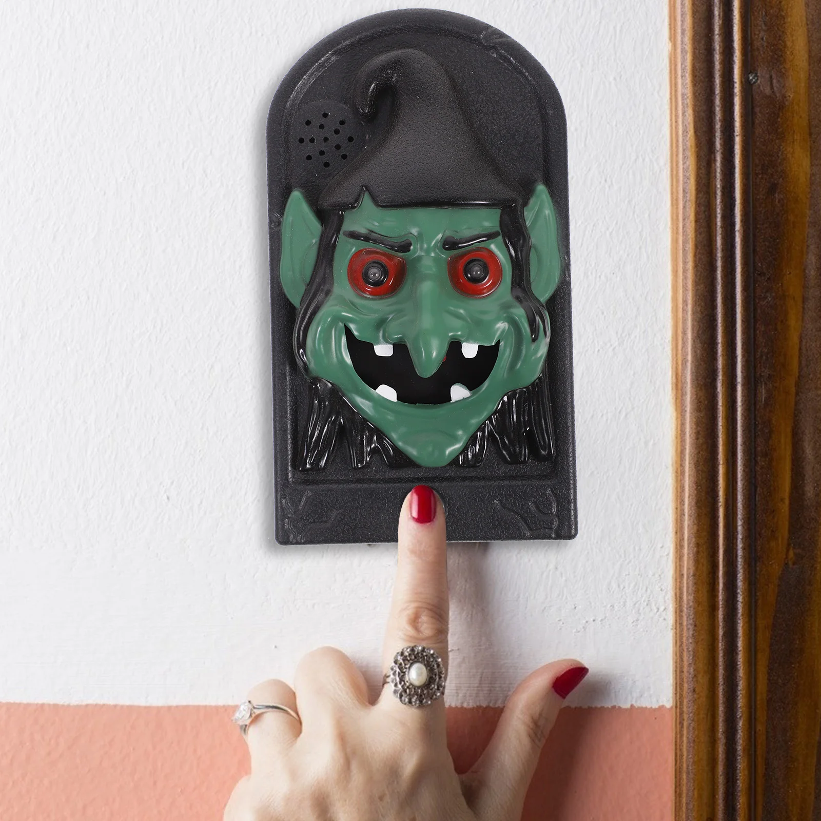 

Дверной звонок на Хэллоуин украшения с привидениями домашняя дверь страшный глазный шар ведьма Декор гардендер подарок для детей декорати...