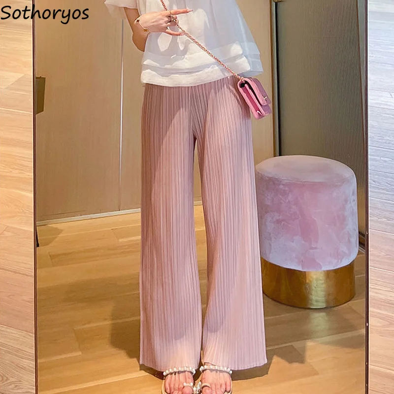 

Женские штаны для сна, однотонные розовые милые дизайнерские мягкие воздухопроницаемые Мешковатые повседневные брюки с широкими штанинам...