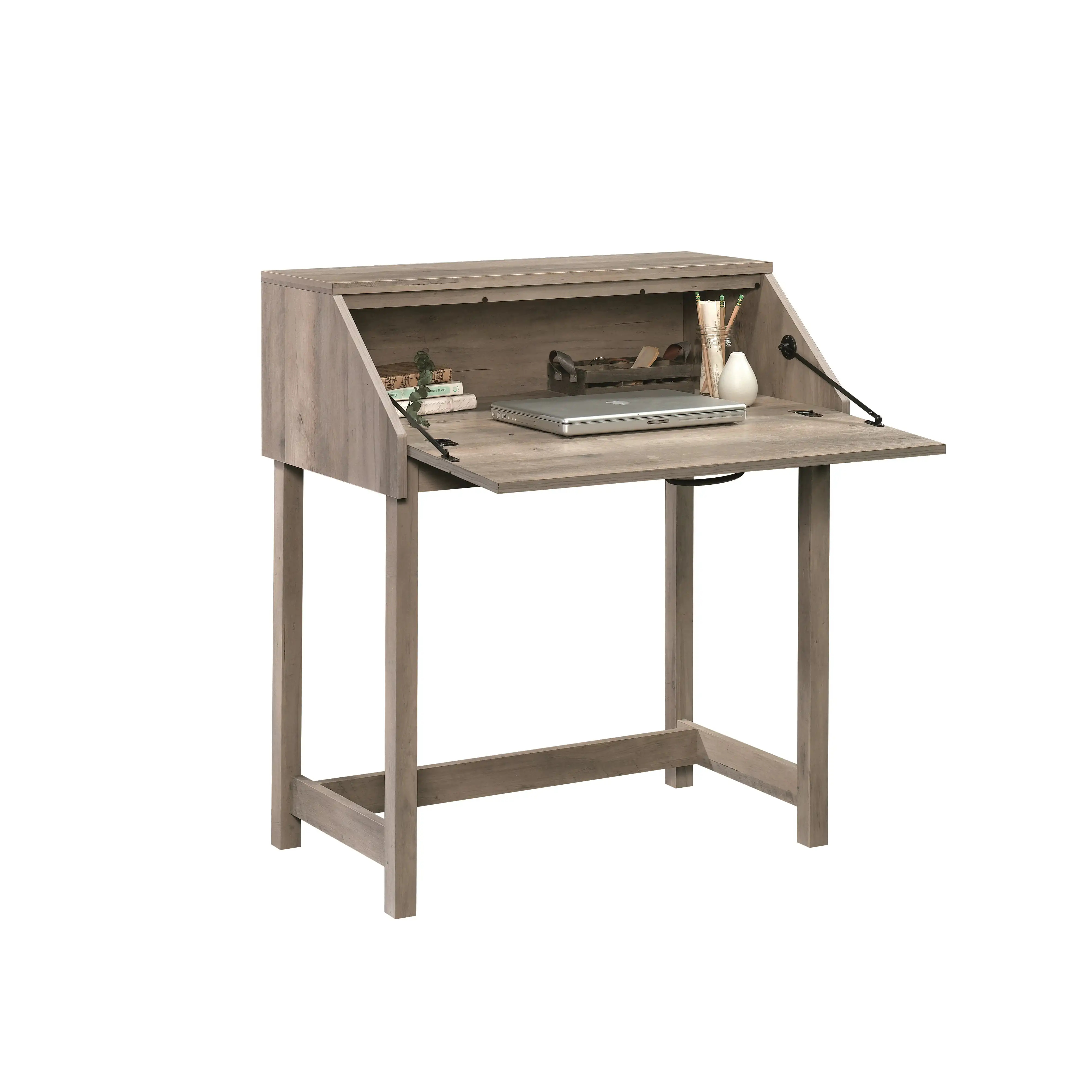 

Rustic Gray Finish Secretary Desk: Better Homes & Gardens Modern Farmhouse Secretary Desk in Rustic Gray Finish