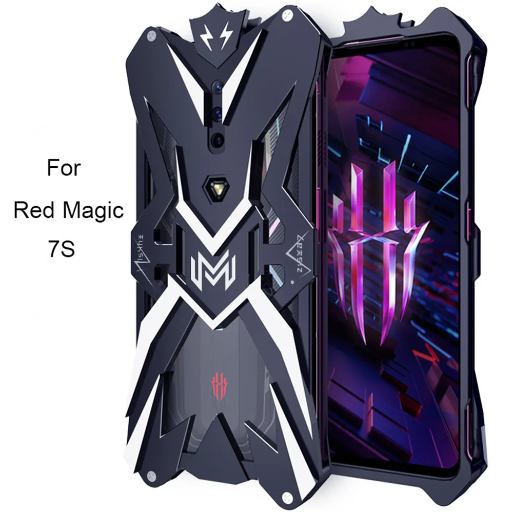 

Hot Sale Shockproof Aluminum Metal Armor Case For Nubia Red Magic 7 7S Pro Funda For Nubia RedMagic 7S Pro 7 Pro Case Cover