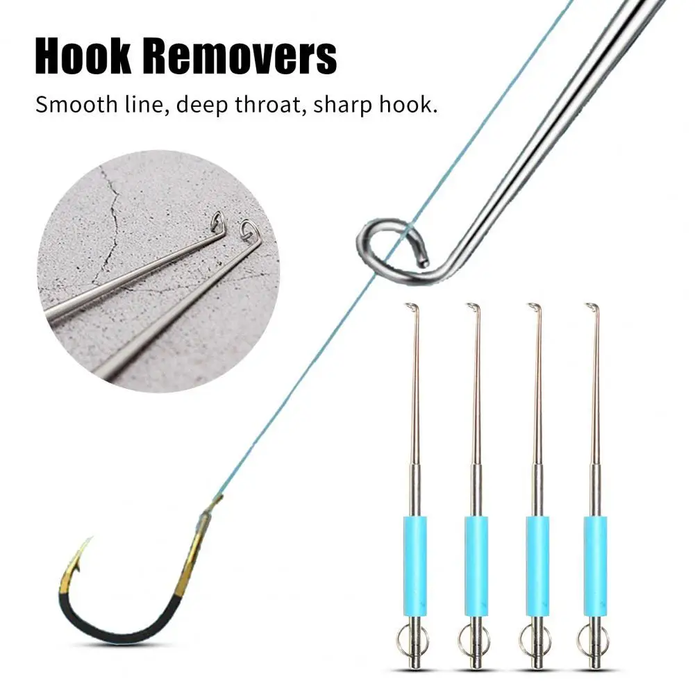 

Stainless Steel Sturdy Anti-deformation Hook Remover Tube Storage Hook Disgorger Anti Corrosion for Outdoor