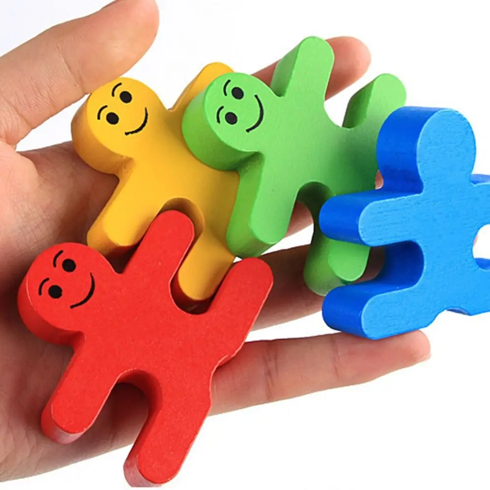 

16 шт., детский Деревянный конструктор «Монтессори»