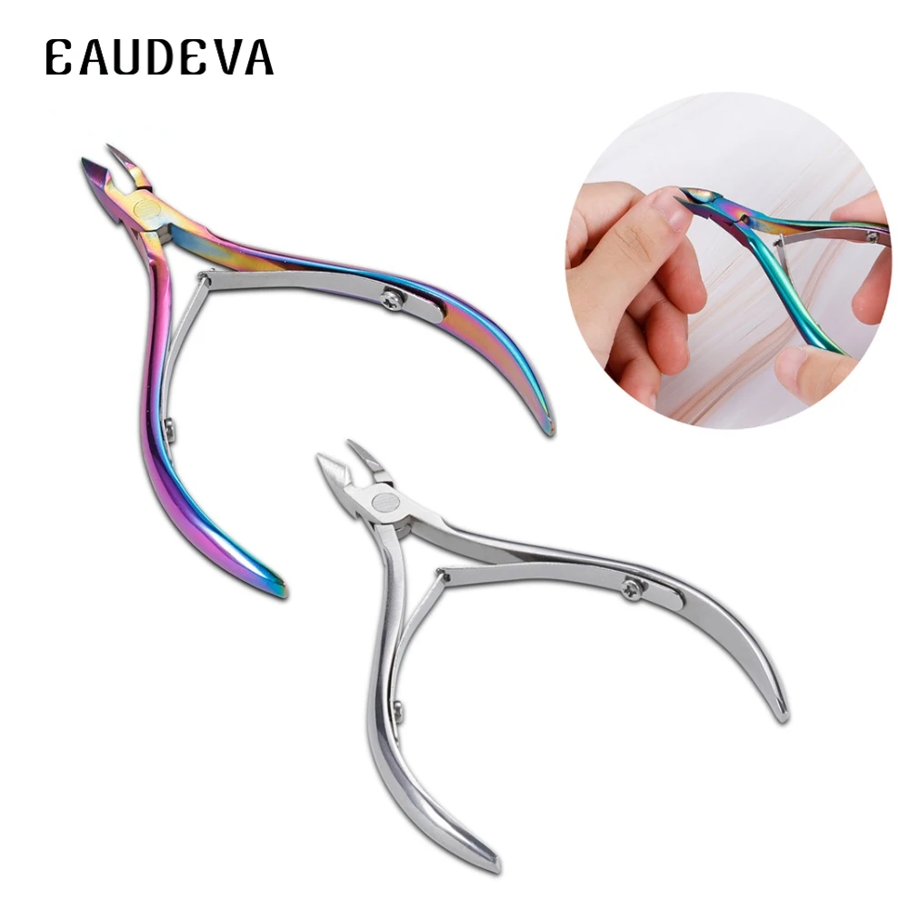 

Ножницы для кутикулы из нержавеющей стали, кусачки для маникюра, кусачки для удаления омертвевшей кожи, пинцет для педикюра, клещи с орлом и ...