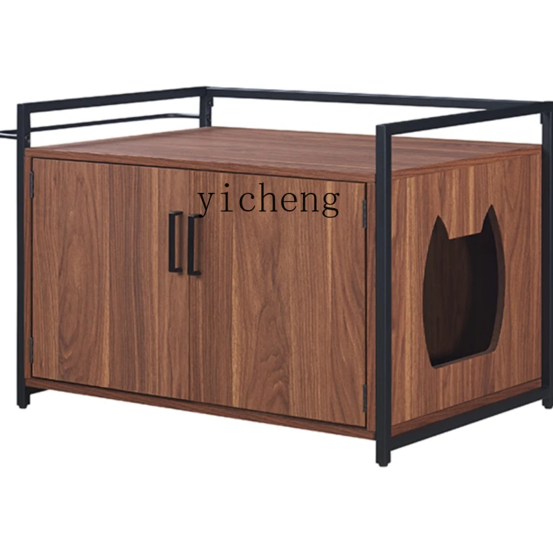XL металлический каркас для туалета боковой шкаф кошачий дом полузакрытый