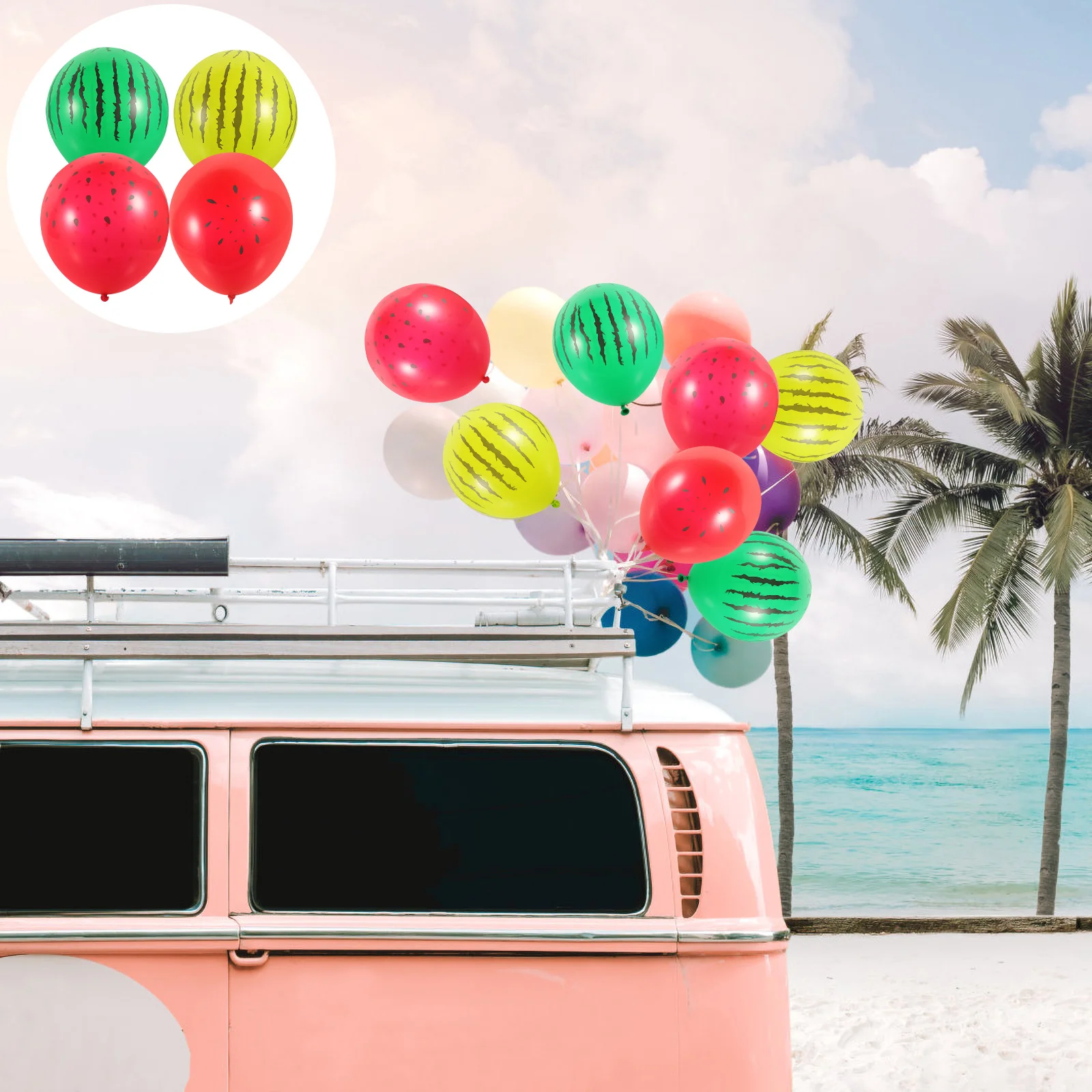 

40 Pcs Accessories Party Decorative Balloons Decorations Kids Celebration Baby Hawaiian The Summer Festival