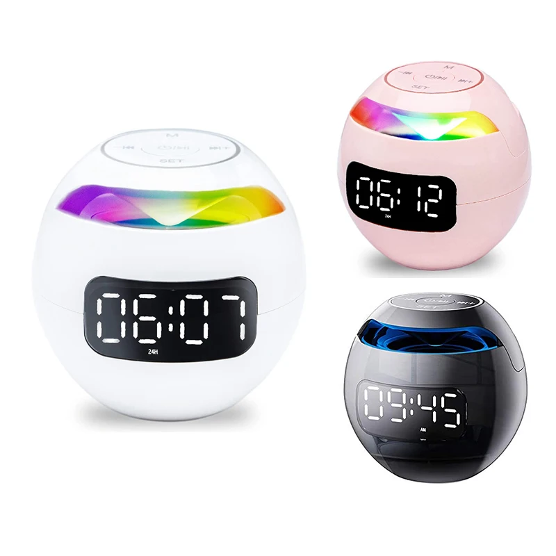 

Digital Alarm Clock For Kids, Multifunctional Bass Bluetooth Portable Wireless Speaker With Radio Alarm Clock