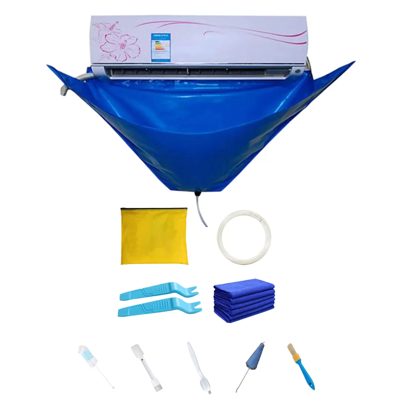 

NEW2023 AC Cleaning Kit Split Air Conditioner Cleaning Cover Split Air Conditioning Service Bag With Water Pipe For Wall Mounted