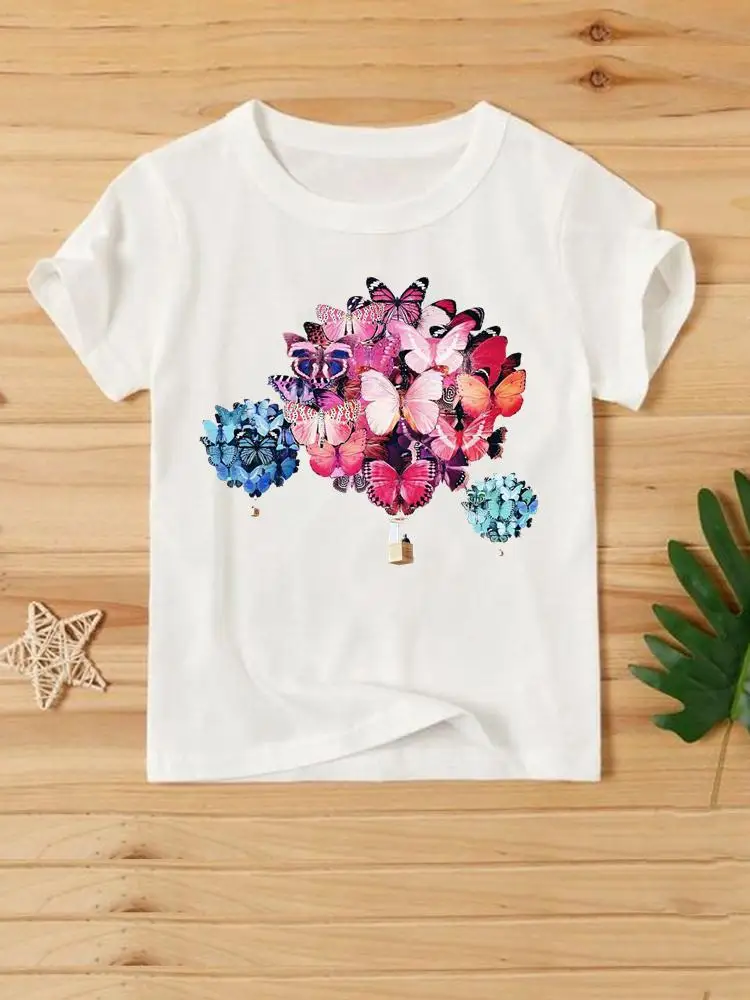

Graphic T Top Clothing Travel Butterfly Trend Fashion Shirt Female Women T-shirts Print Summer Short Sleeve Cartoon Tee T-Shirt