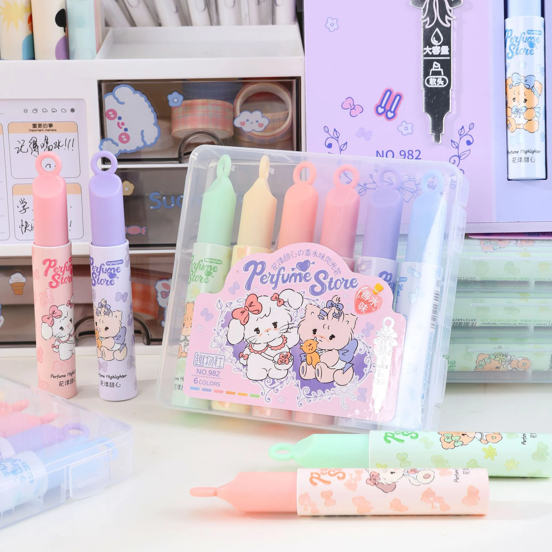 6 цветов/коробка Kawaii парфюмерный маркер ручка милый для скрапбукинга расписные