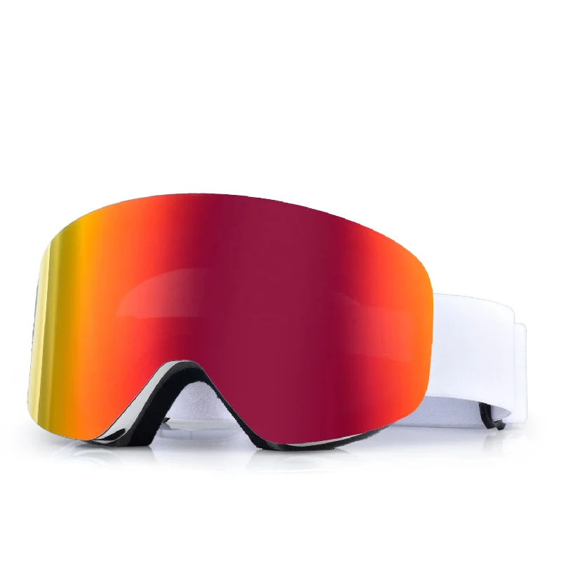 

Factory Direct Sales Wholesale Magnetic Frameless Designer Best Mirrored Snowboard Glasses Snow Ski Goggles