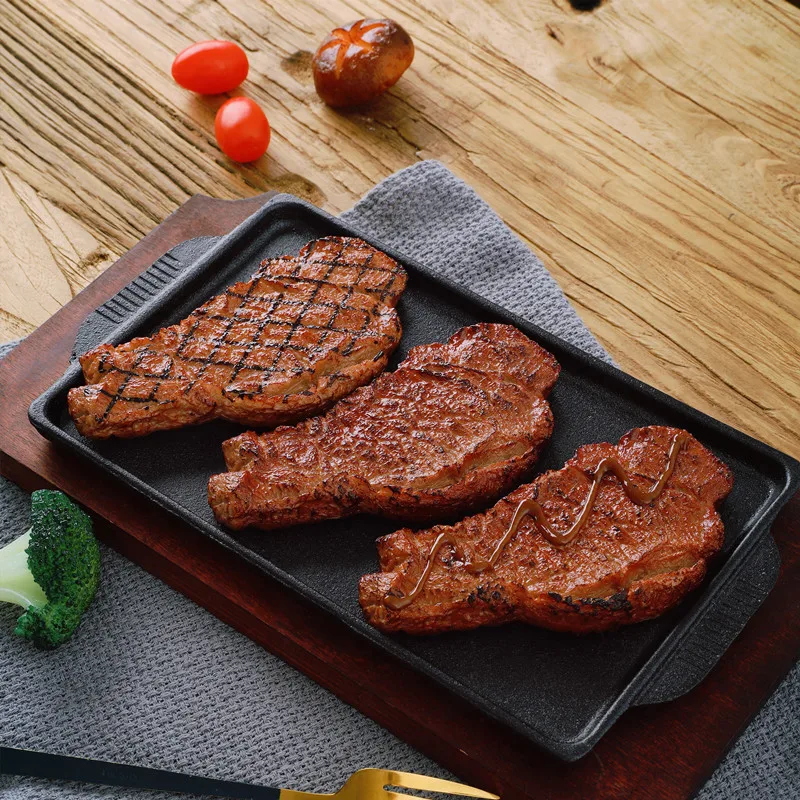 

Simulation Steak Artificial PVC Simulated Food Model Photography Props Roast Restaurant Western Foods Decorative Kids Play Toys