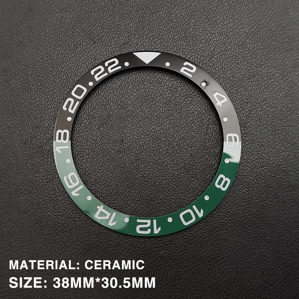 Модификация часов 38 мм Рамка высокое качество керамика популярный GMT двухцветная