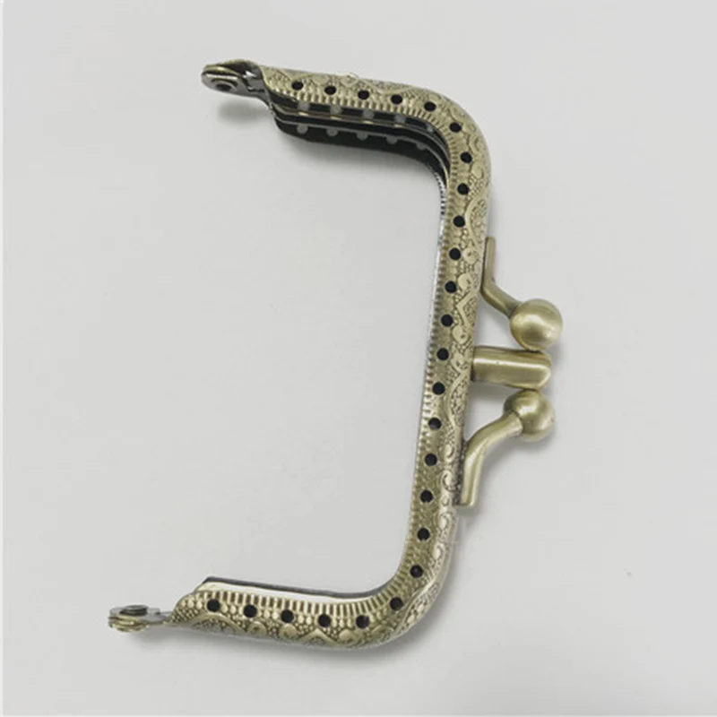 10pcs/lot  Double layer Metal Frame Purse for Clutch Coins Bag Handle Kiss Clasp Lock Accessories For Bag 8.5/10.5/12.5/15/18cm