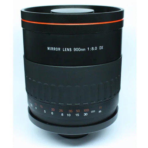 Зеркальный телеобъектив с креплением 900 мм f8 T для фотоаппарата Olympus E410 E620 E510 E520 E30
