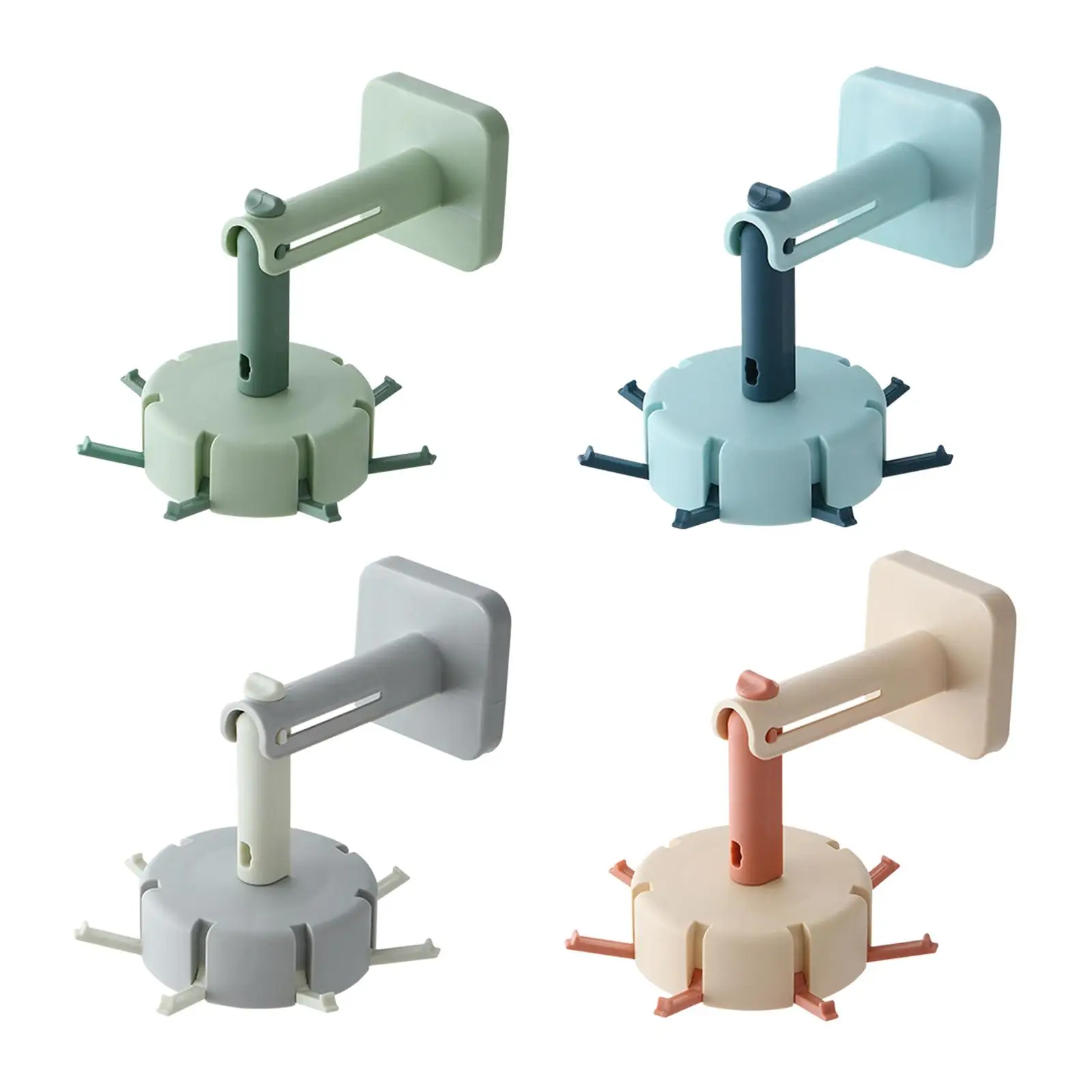 

Self Adhesive Rotating Utensils Hooks Cooking Tools Storage Rack for Towel