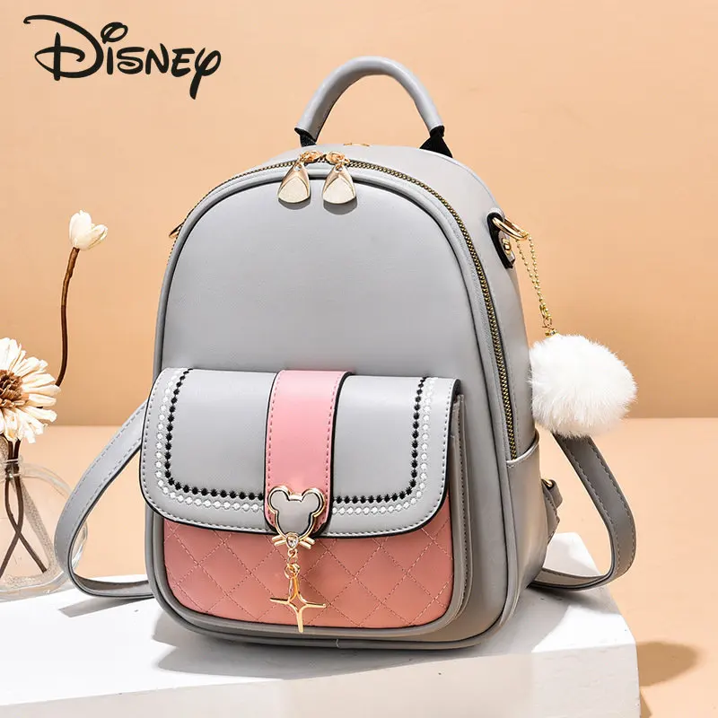 Disney Mickey New Women's Backpack Fashion High Quality Women's Crossbody Bag Casual Versatile Multi Functional Backpack