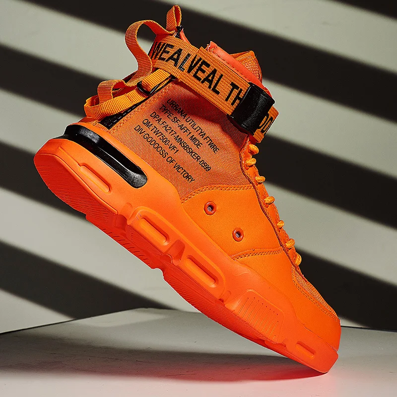 New Mens High-top Fashion Sneakers Trend Hot Sale Comfortable Man Walking Shoes Outdoor Non-slip Breathable Sport Shoes for Male