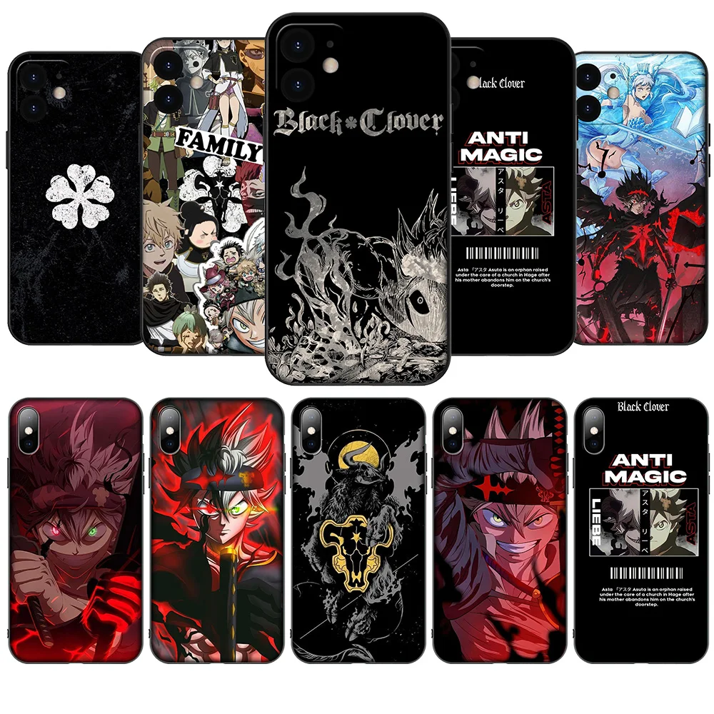HA23 Black Clover Soft Case for Realme C3 C2 3 3i 5i 5 6s 6 7 8 8i 9i Pro