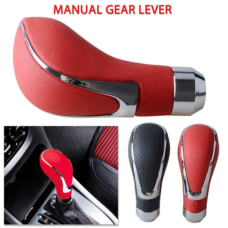 

A Universal Leather Automatic Auto Car Gear Stick Shift Knob Shifter Lever Cover