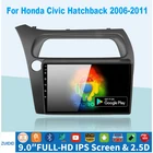 Автомагнитола 2 Din для Honda Civic Hatchback 2006-2011 с Android, мультимедийной видеонаблюдением, стерео, без dvd, для Carplay