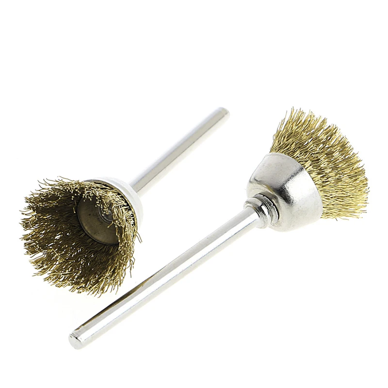 

10Pcs 18mm Brass Wire Wheel Brushes For Grinder Rotary Tool Accessories Set