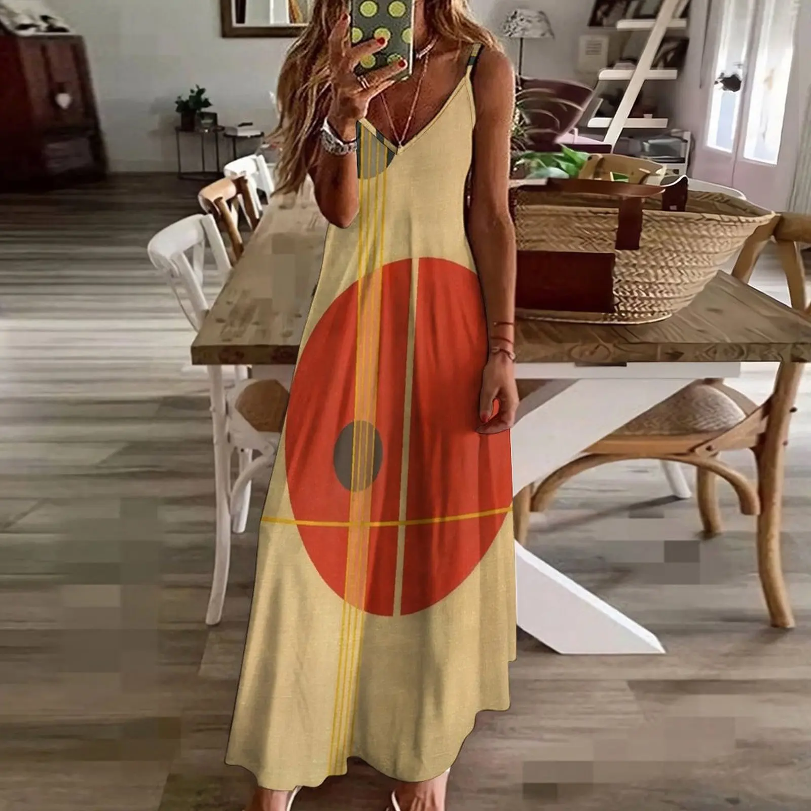 HD. Q1 Suprematistic (1923) от Shakespeare Moholy-Nagy Платье без рукавов Женская одежда Бандажное