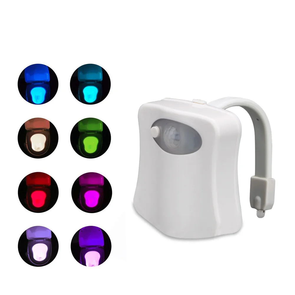 

Upgraded Version Of Human Toilet Sensor Light Smart Bathroom Toilet Nightlight LED Body Motion Activated Sensor Lamp