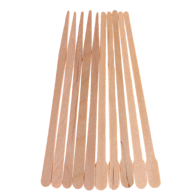 100PCS Woman Wooden Body Hair Removal Sticks Wax Waxing Disposable Beauty Toiletry Kits Wood Tongue Depressor Spatula - купить по