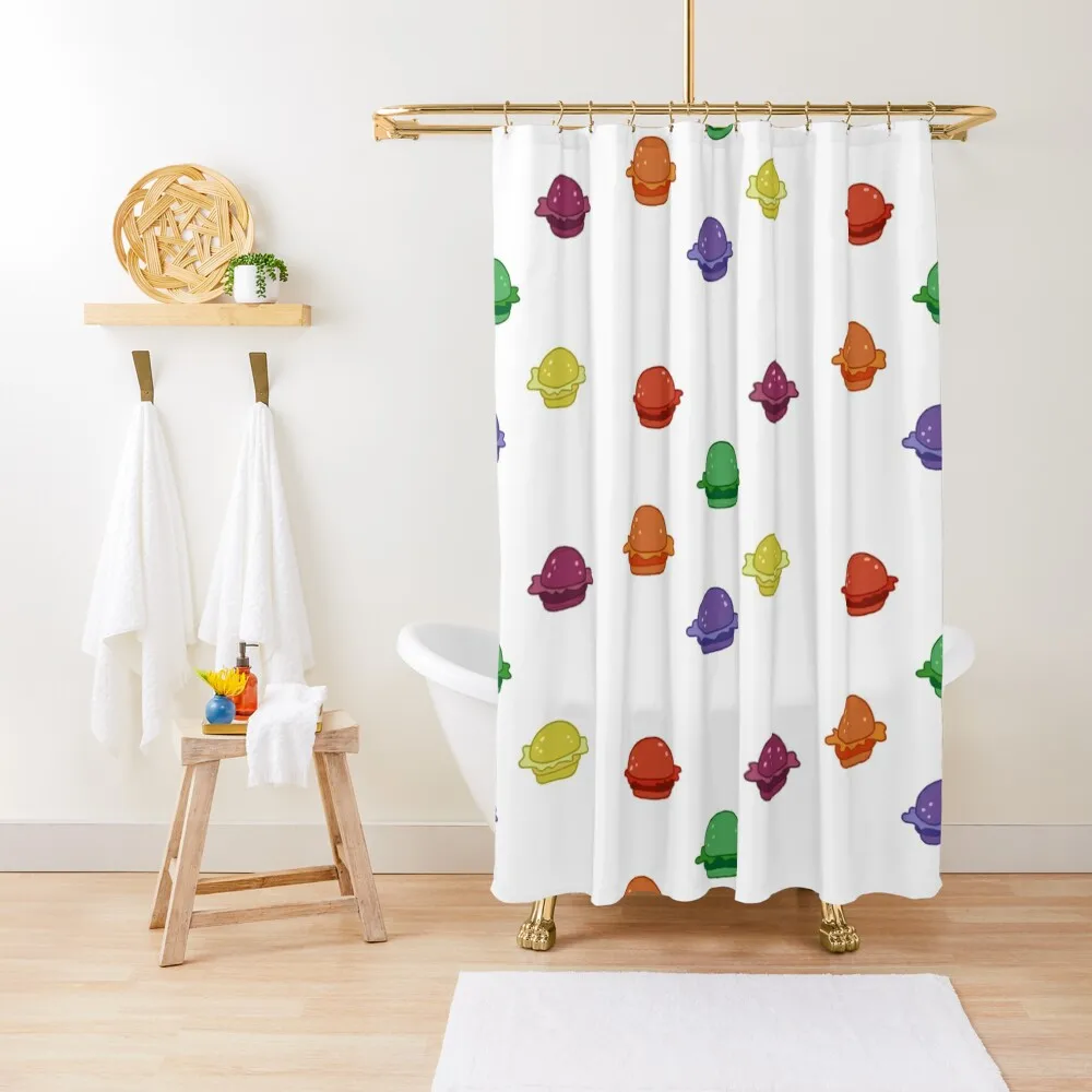 Красивый набор наклеек для бургеру занавеска душа в ванной водонепроницаемая