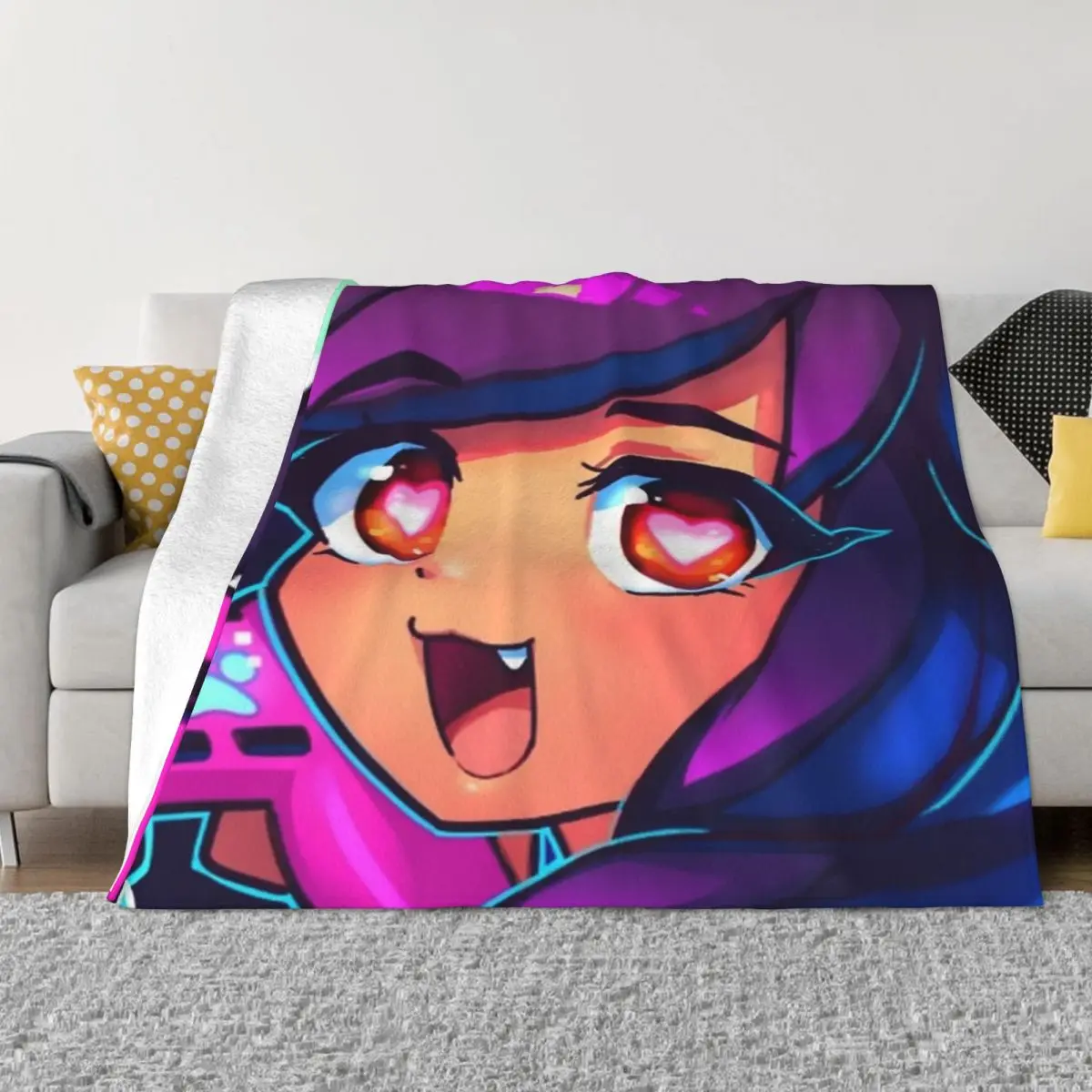 Мультяшные игровые одеяла Aphmau флисовое осенне-зимнее многофункциональное