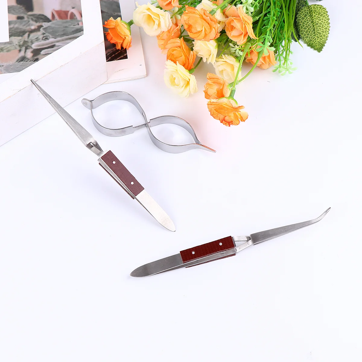 

1 Set Tweezers Soldering Tweezers Clips Clamps for Works Repair